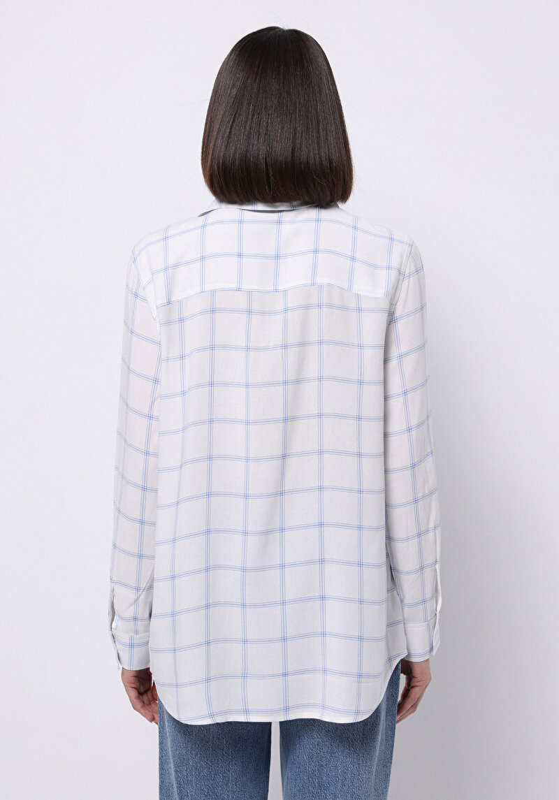 Afișați detalii pentru Camasa Cu Maneca Lunga De Dama Albastru Regular Fit  Cl1070306