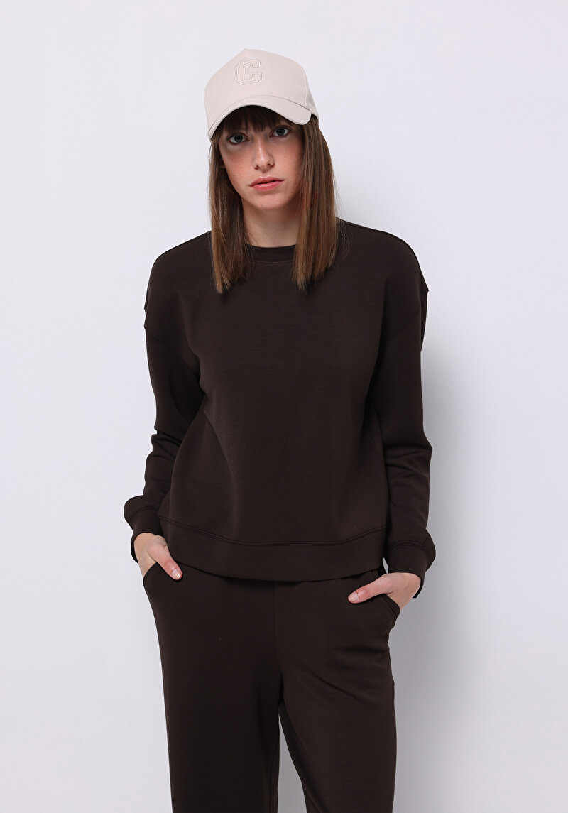 Imagine a Hanorac / Bluza De Dama Maro Regular Fit  Cl1075536