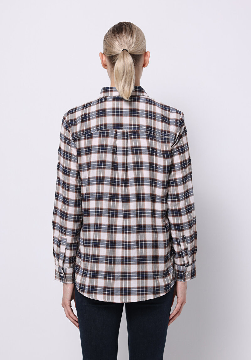 Imagine a Camasa Cu Maneca Lunga De Dama Bej Regular Fit Cl1075567