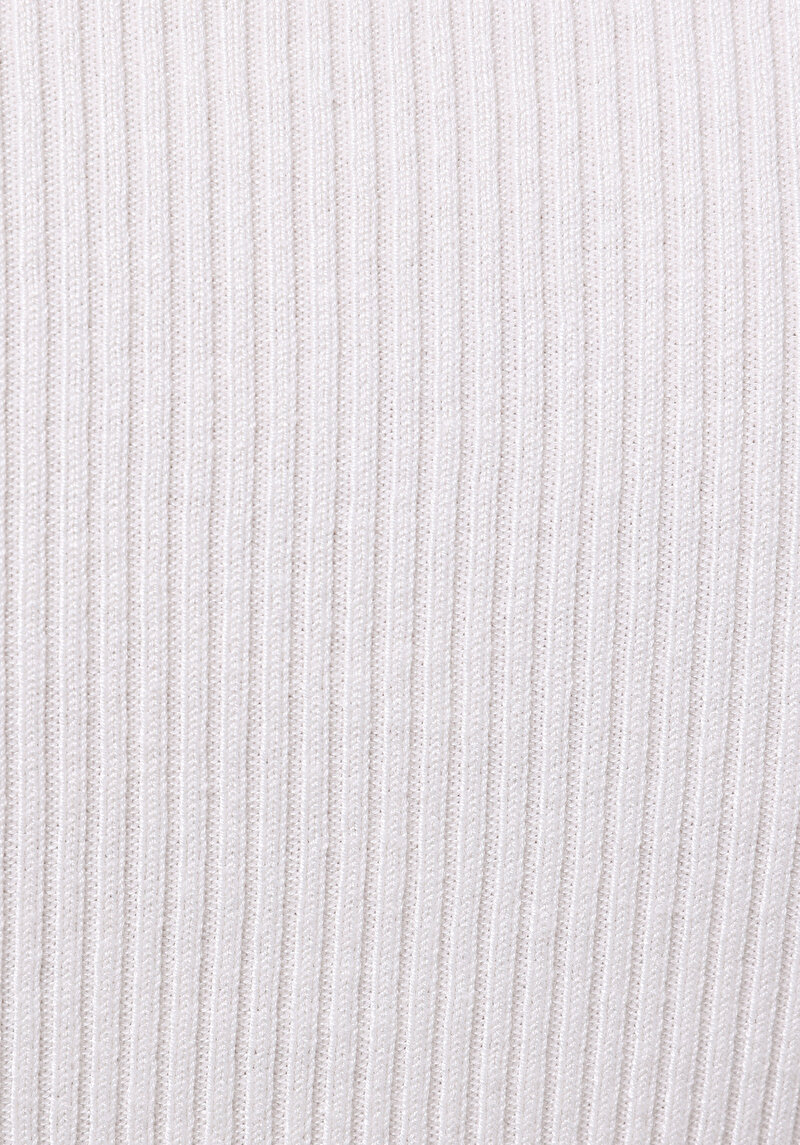 Afișați detalii pentru Pulover Cu Mâneci Scurte De Dama Alb Slim Fit  Cl1075688