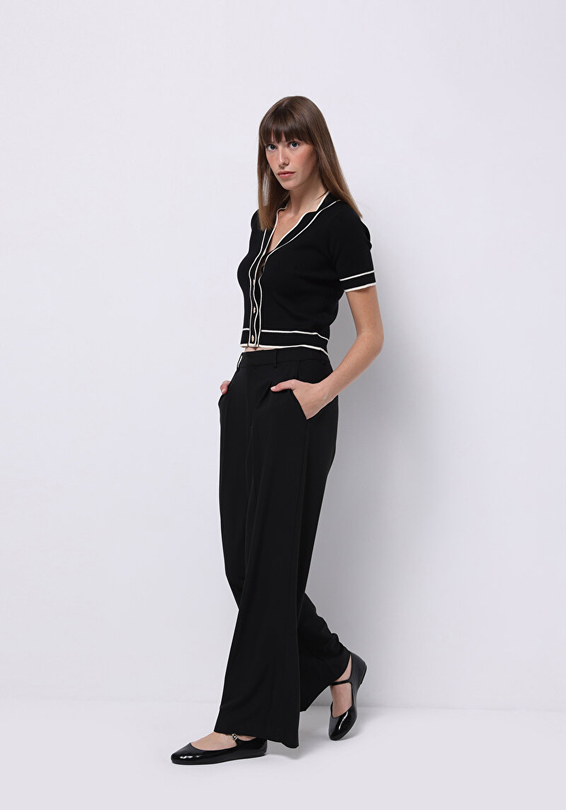 Imagine a Cardigan De Dama Negru Regular Fit Cl1075703