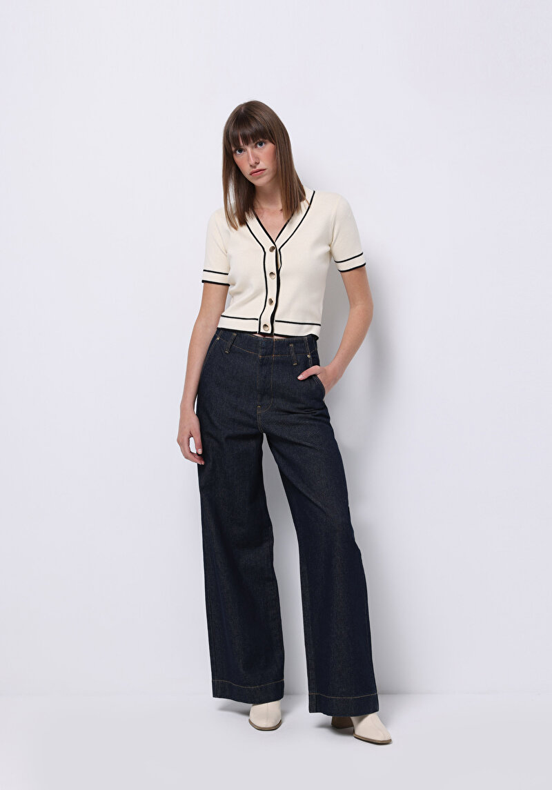 Afișați detalii pentru Cardigan De Dama Ecru Regular Fit  Cl1075703