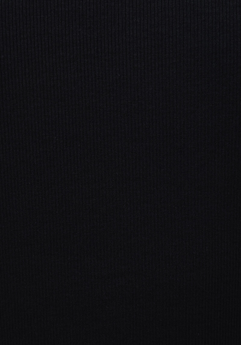 Afișați detalii pentru Slim Fit Half Turtleneck Drept Bărbați Negru Tricou Cu Mânecă Lungă