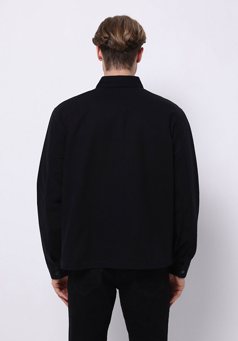 Afișați detalii pentru Jachetă De Barbati Negru Crop Fit  Cl1075308