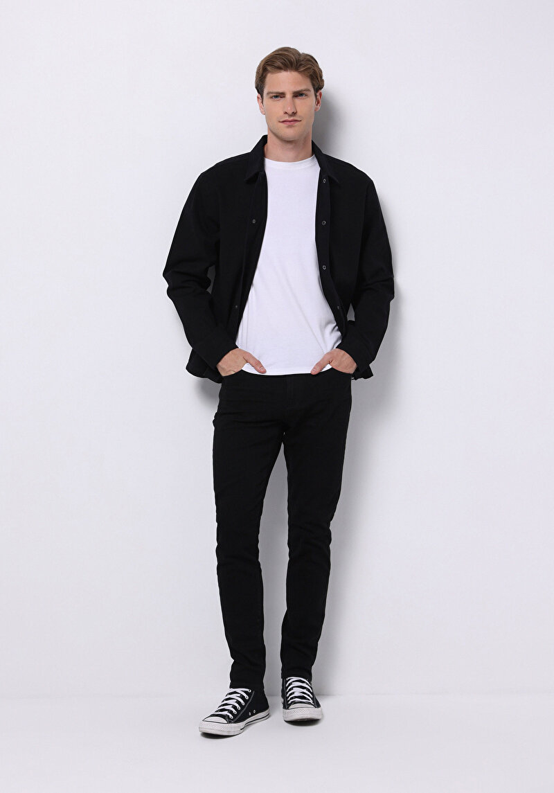 Imagine a Jachetă De Barbati Negru Crop Fit Cl1075308