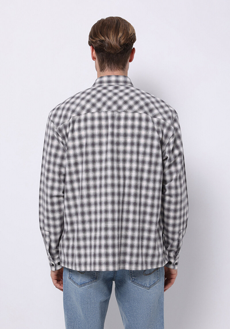 Afișați detalii pentru Camasa Cu Maneca Lunga De Barbati  Boxy Fit  Cl1075649