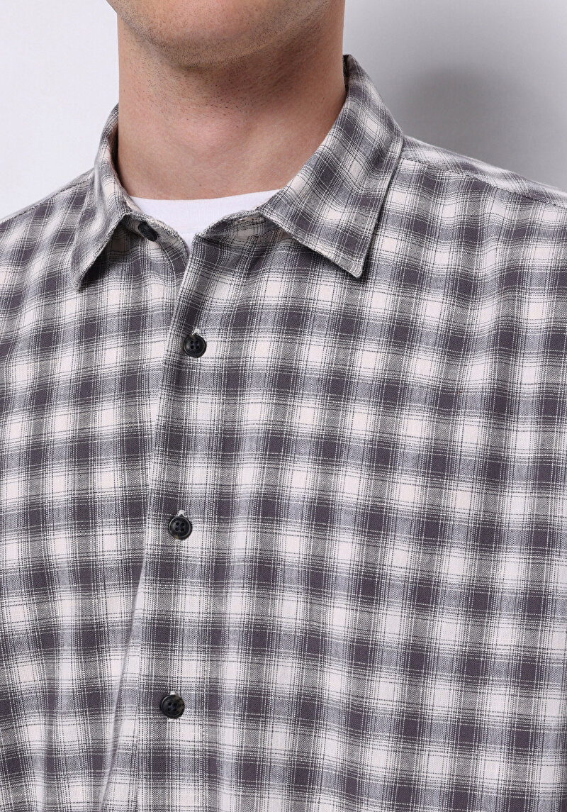 Afișați detalii pentru Camasa Cu Maneca Lunga De Barbati  Boxy Fit  Cl1075649