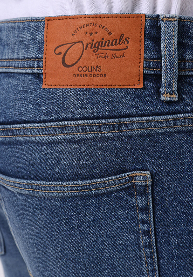 Afișați detalii pentru Pantaloni De Barbati Albastru Regular Fit 045 David Cl1076528