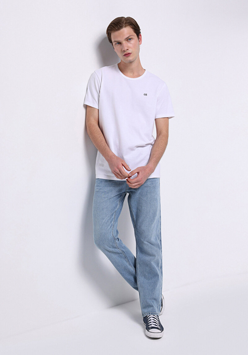 Imagine a Blugi İndigo Pentru Bărbați Regular Fit