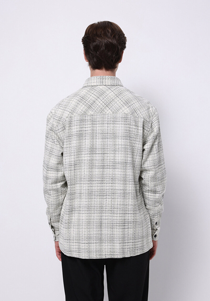 Afișați detalii pentru Camasa Cu Maneca Lunga De Barbati Ecru Regular Fit  Cl1075302