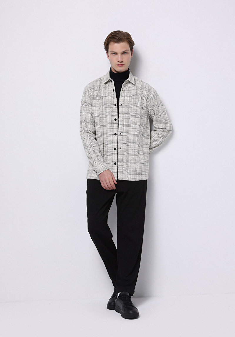 Afișați detalii pentru Camasa Cu Maneca Lunga De Barbati Ecru Regular Fit  Cl1075302