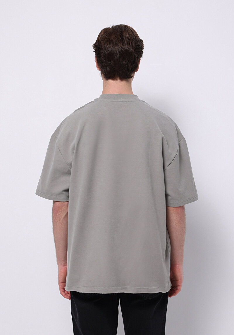 Imagine a Tricou Cu Maneca Scurta De Barbati Verde Oversize Fit Cl1075370