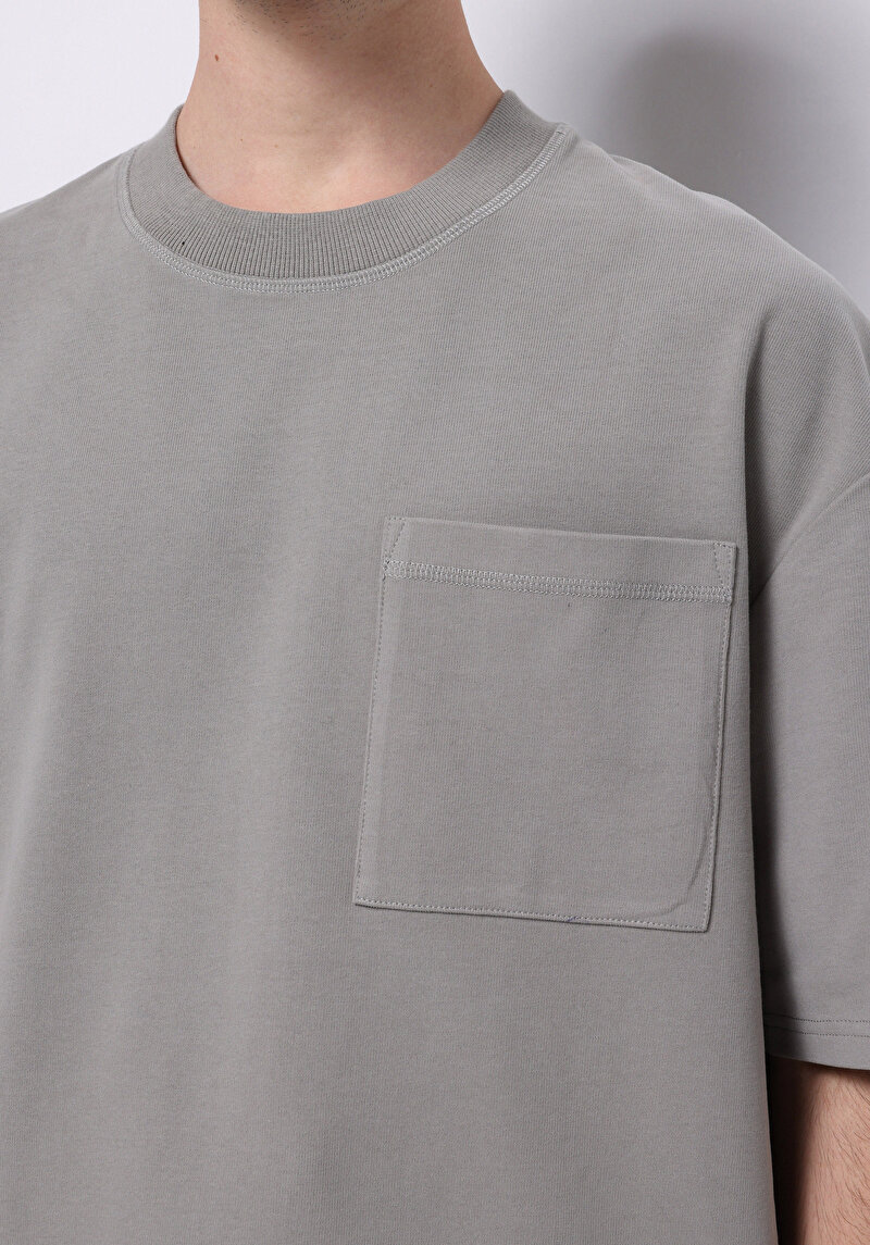 Afișați detalii pentru Tricou Cu Maneca Scurta De Barbati Verde Oversize Fit  Cl1075370