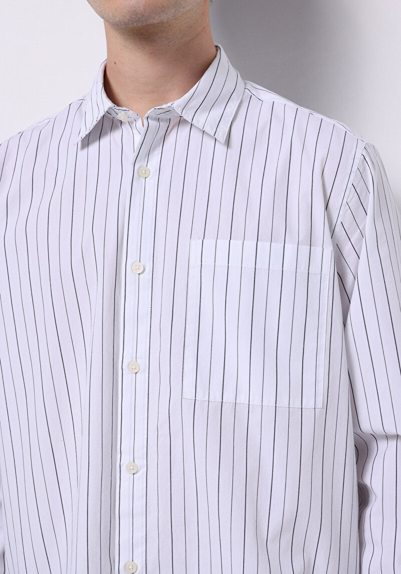 Afișați detalii pentru Camasa Cu Maneca Lunga De Barbati Alb Comfort Fit  Cl1075651