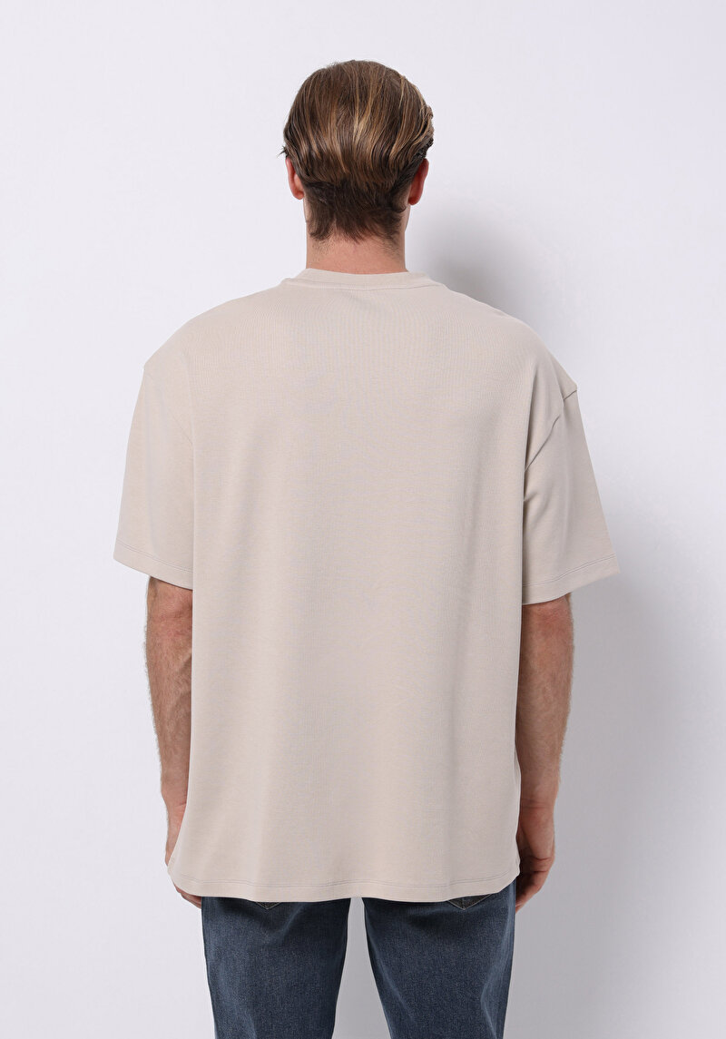 Afișați detalii pentru Tricou Cu Maneca Scurta De Barbati Alb Oversize Fit  Cl1076602