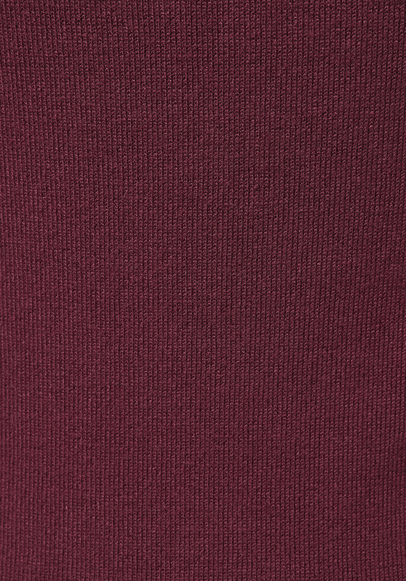 Afișați detalii pentru Pulover Cu Mâneci Scurte De Dama Bordo Slim Fit  Cl1075531