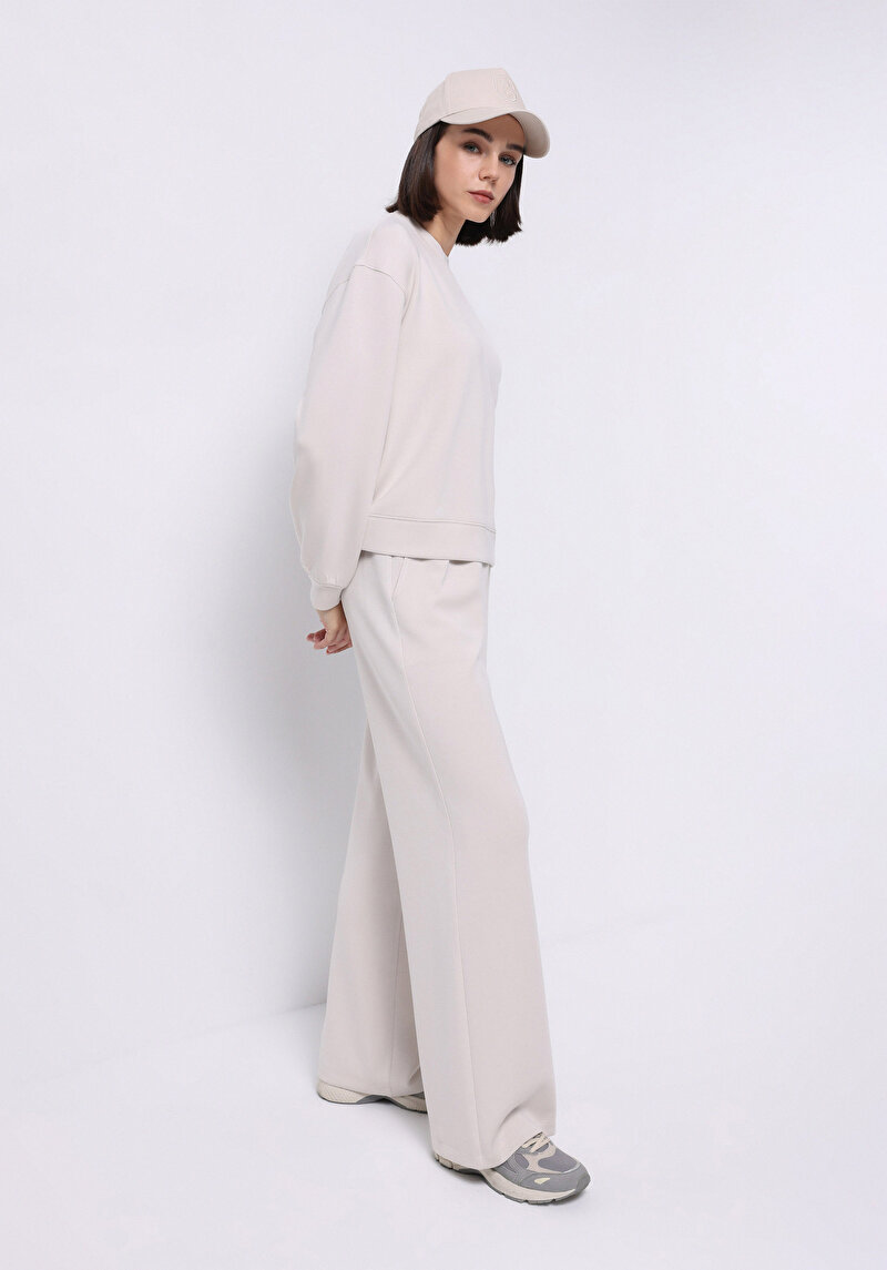 Afișați detalii pentru Hanorac / Bluza De Dama Ecru Regular Fit  Cl1075536