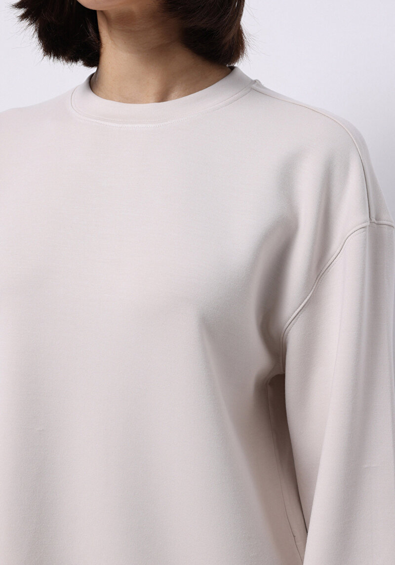 Imagine a Hanorac / Bluza De Dama Ecru Regular Fit Cl1075536