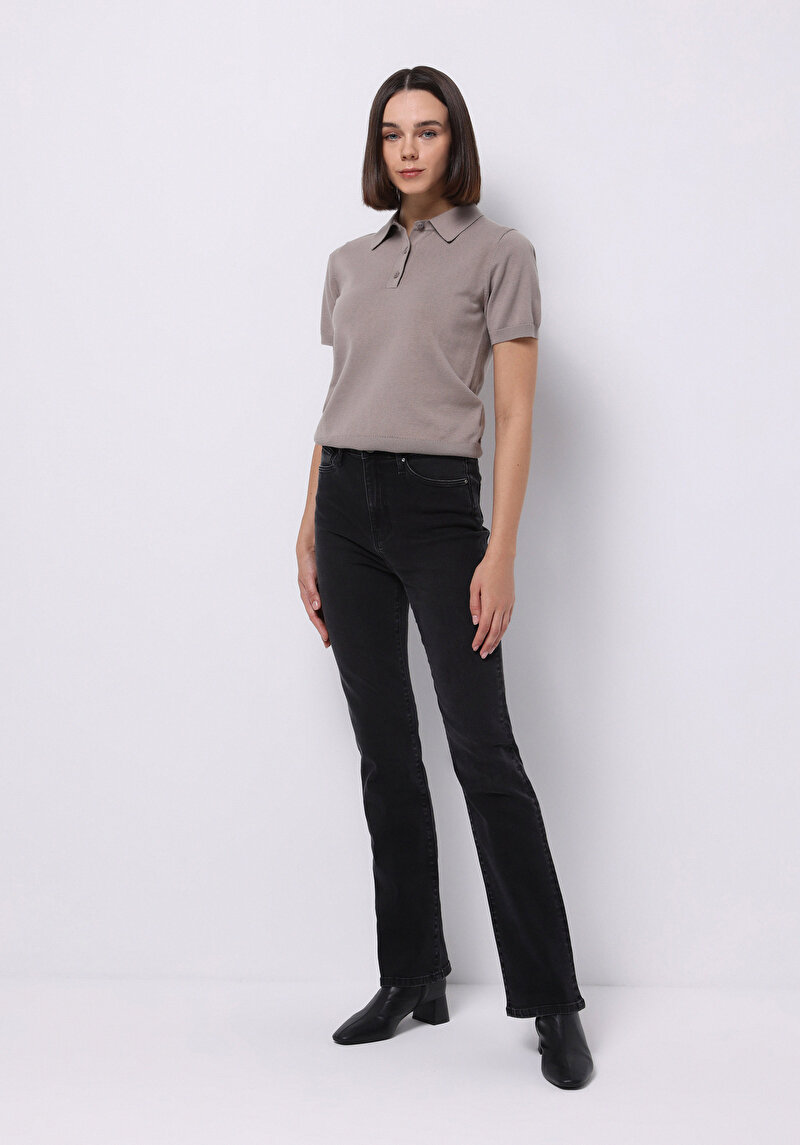 Imagine a Pulover Cu Mâneci Scurte De Dama Regular Fit Cl1075733