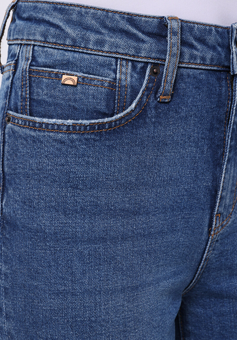 Afișați detalii pentru Pantaloni De Dama Albastru Slim Fit 703 Carla Cl1075957