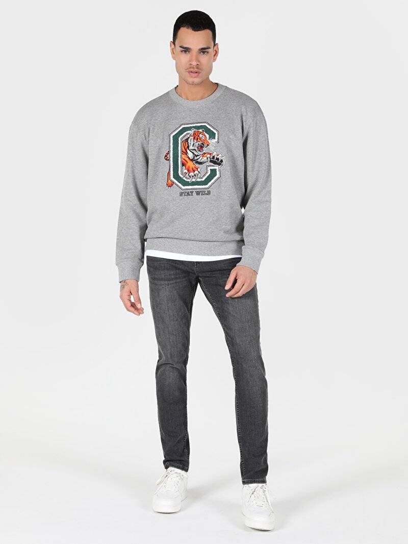 Afișați detalii pentru Hanorac / Bluza De Barbati Gri Comfort Fit  Cl1062532