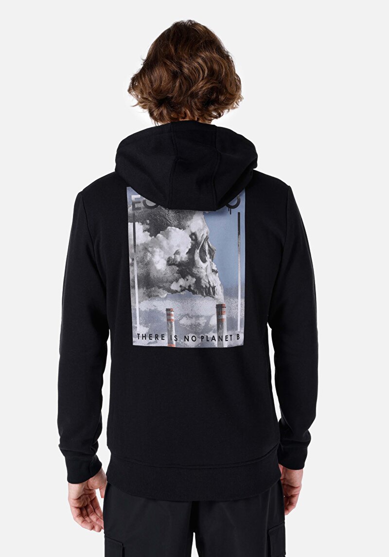 Afișați detalii pentru Hanorac / Bluza De Barbati Negru Regular Fit  Cl1066556