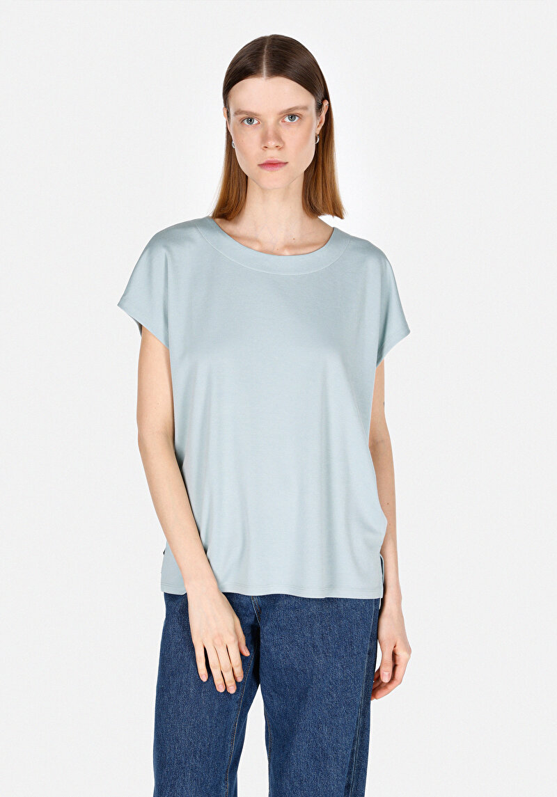 Imagine a Tricou Cu Maneca Scurta De Dama Verde Regular Fit Cl1073833