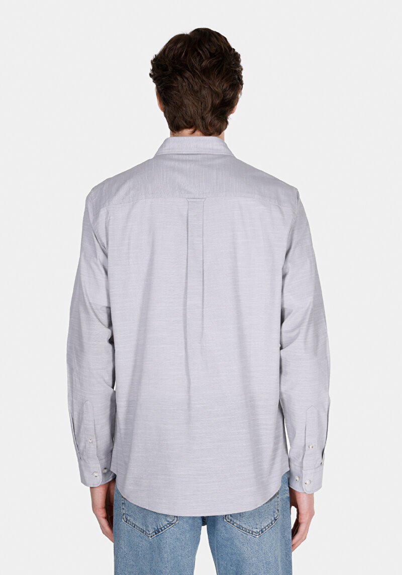 Afișați detalii pentru Camasa Cu Maneca Lunga De Barbati Alb Regular Fit  Cl1073846