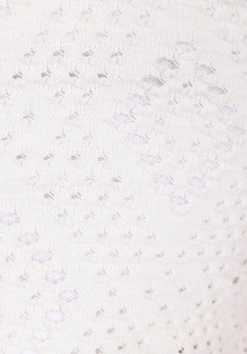 Afișați detalii pentru Pulover Cu Mâneci Scurte De Dama Alb Slim Fit  Cl1074535