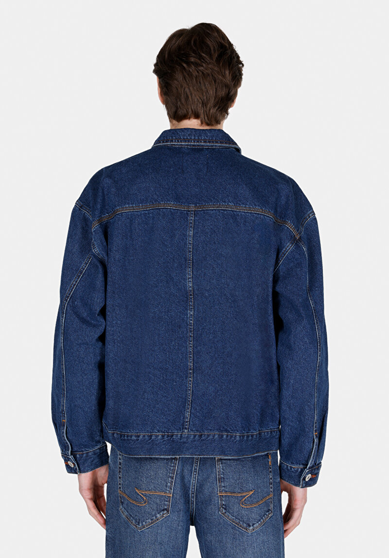 Afișați detalii pentru Jacheta De Barbati Albastru Regular Fit  Cl1072371