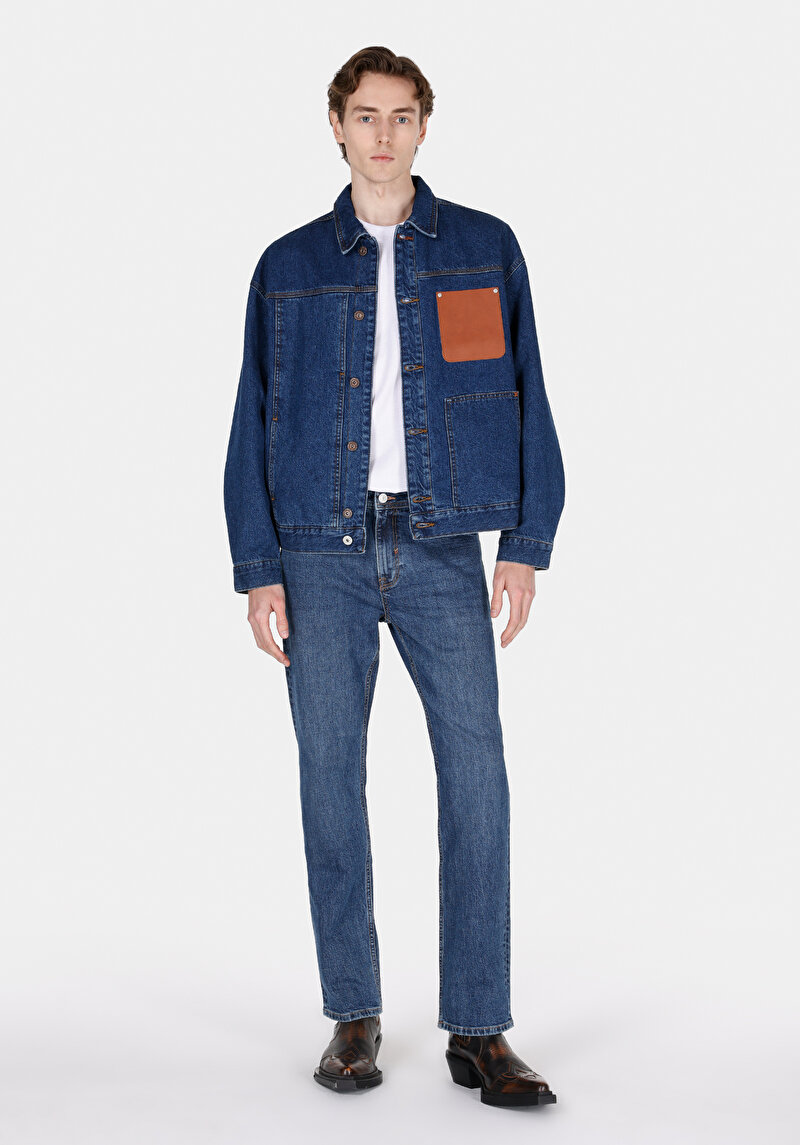 Imagine a Jacheta De Barbati Albastru Regular Fit Cl1072371