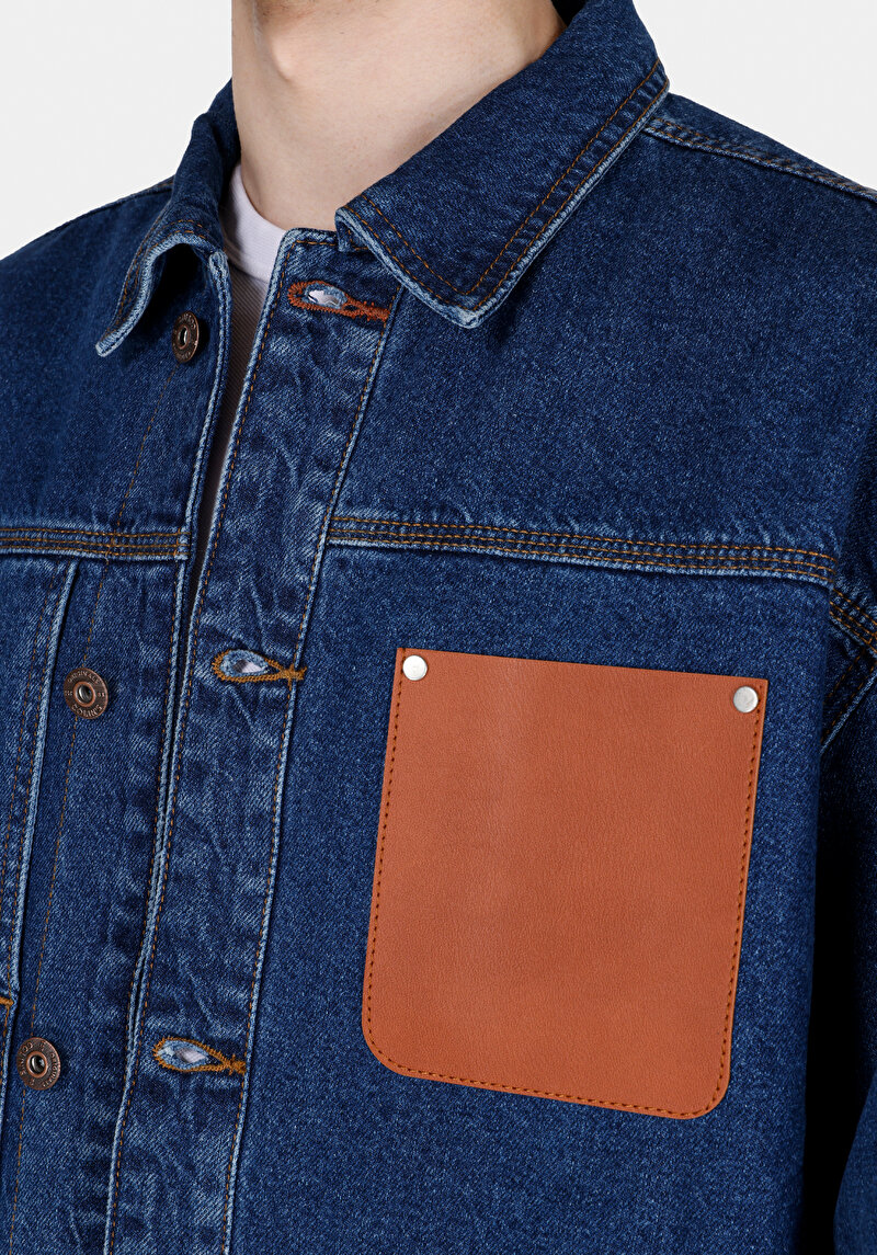 Imagine a Jacheta De Barbati Albastru Regular Fit Cl1072371