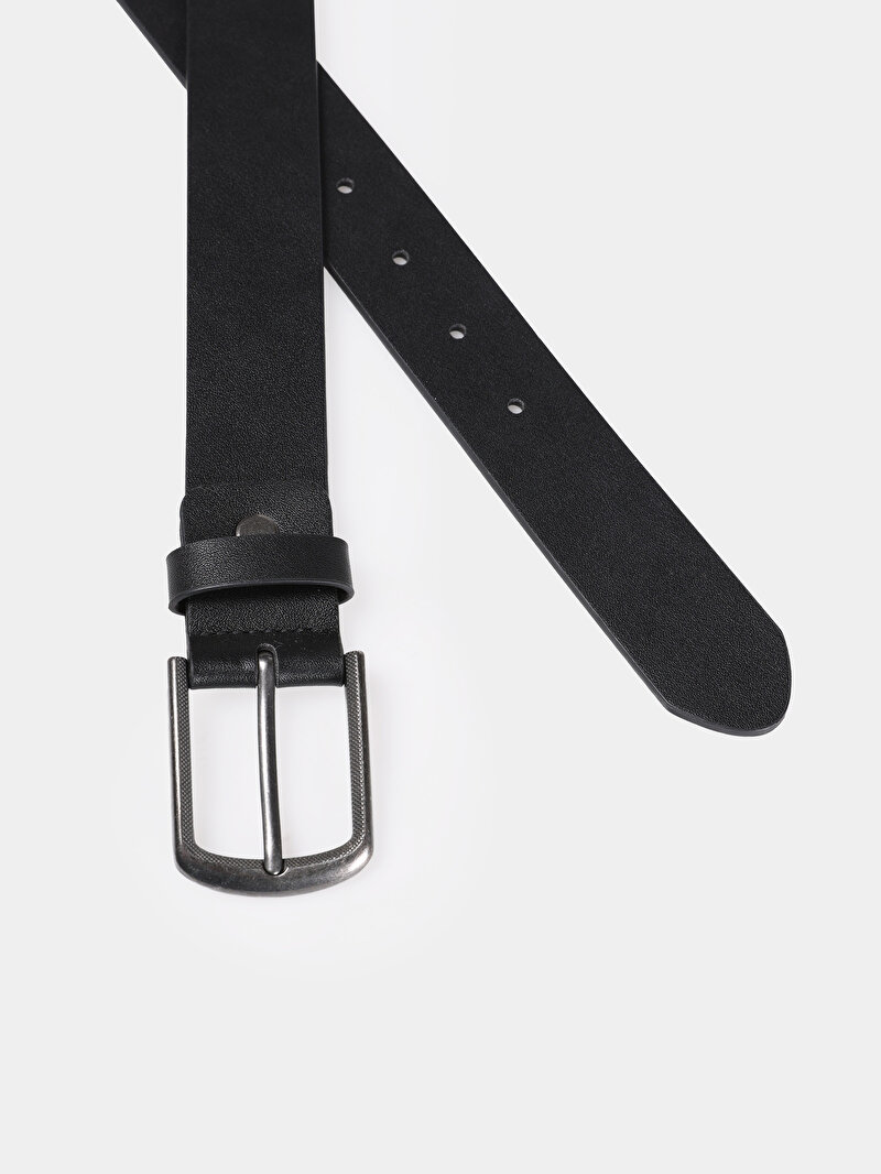 Afișați detalii pentru Curea De Barbati Negru Modern Fit  Cl1076033