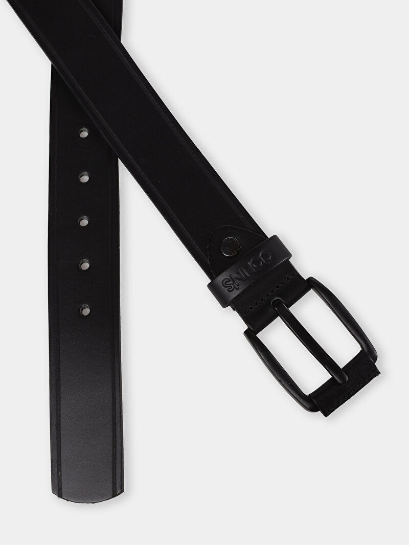 Afișați detalii pentru Curea De Barbati Negru Modern Fit  Cl1077052