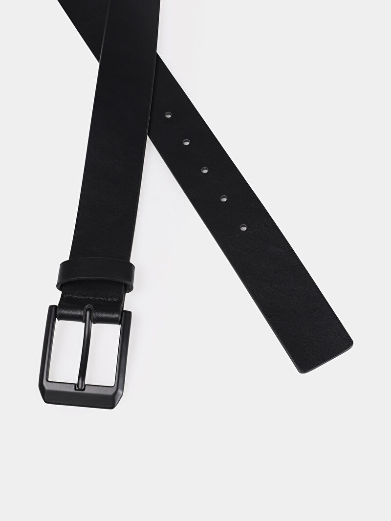 Afișați detalii pentru Curea De Barbati Negru Modern Fit  Cl1077056