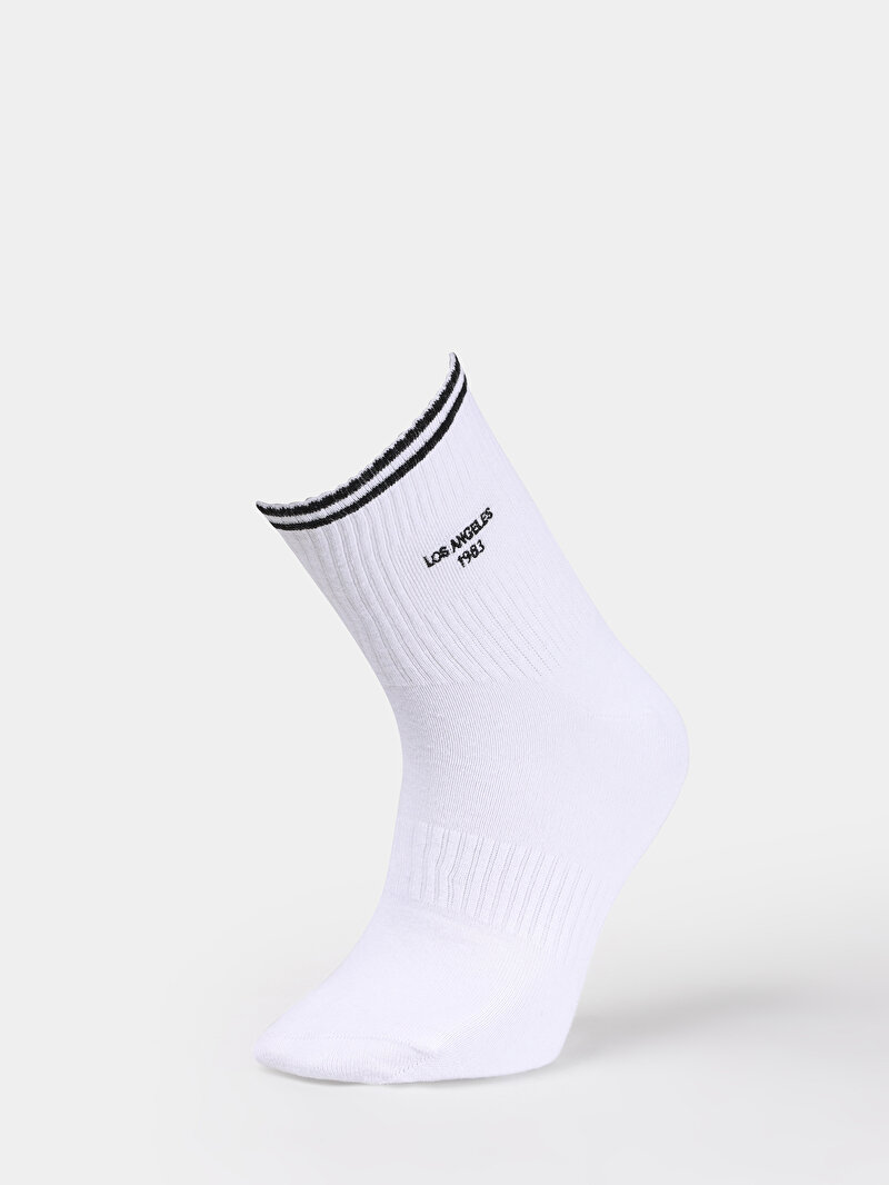 Imagine a Sosete De Barbati Alb Modern Fit  Cl1075879