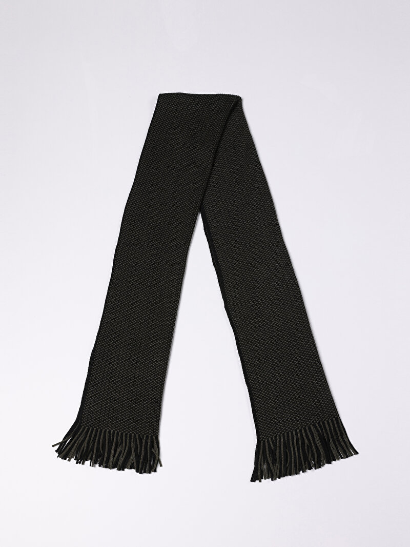 Imagine a Esarfa De Barbati Kaki Modern Fit  Cl1071495