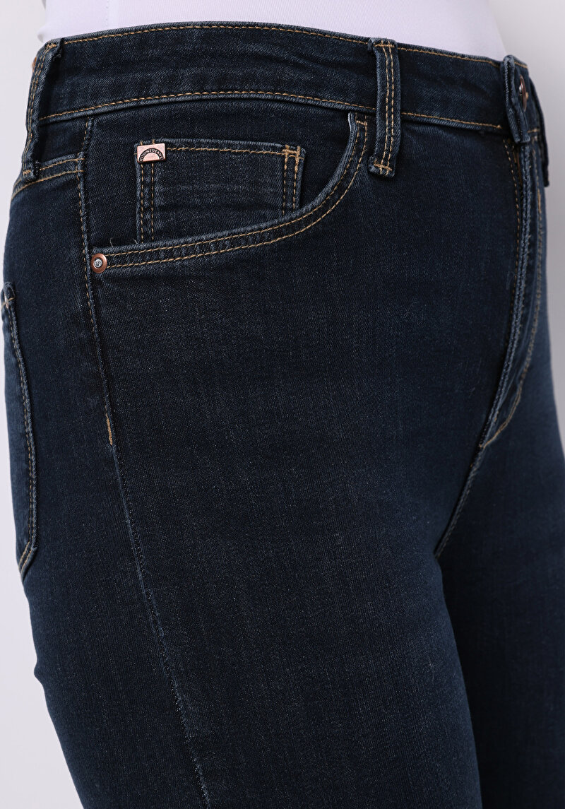 Afișați detalii pentru Pantaloni De Dama Albastru Regular Fit 791 Monica Cl1075961