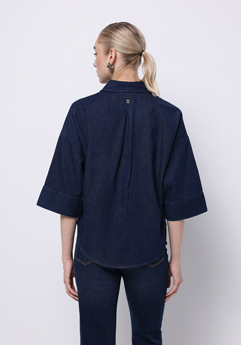 Afișați detalii pentru Camasa Cu Maneca Lunga De Dama Negru Oversize Fit  Cl1076036