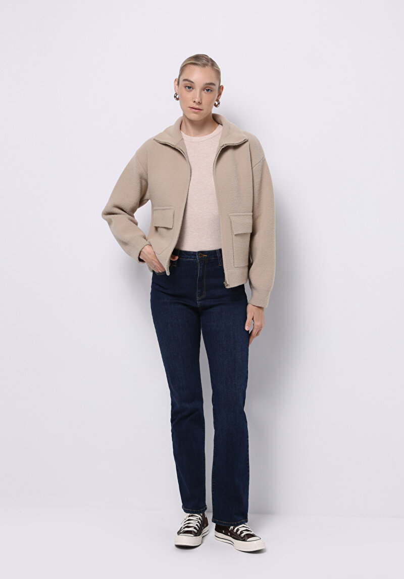 Imagine a Jacheta De Dama Bej Regular Fit Cl1076073