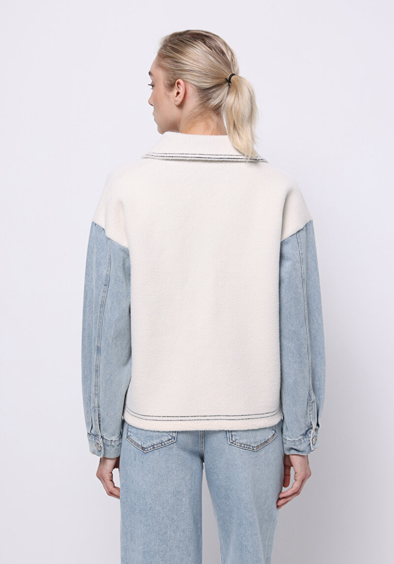 Afișați detalii pentru Jacheta De Dama Alb Regular Fit  Cl1076169