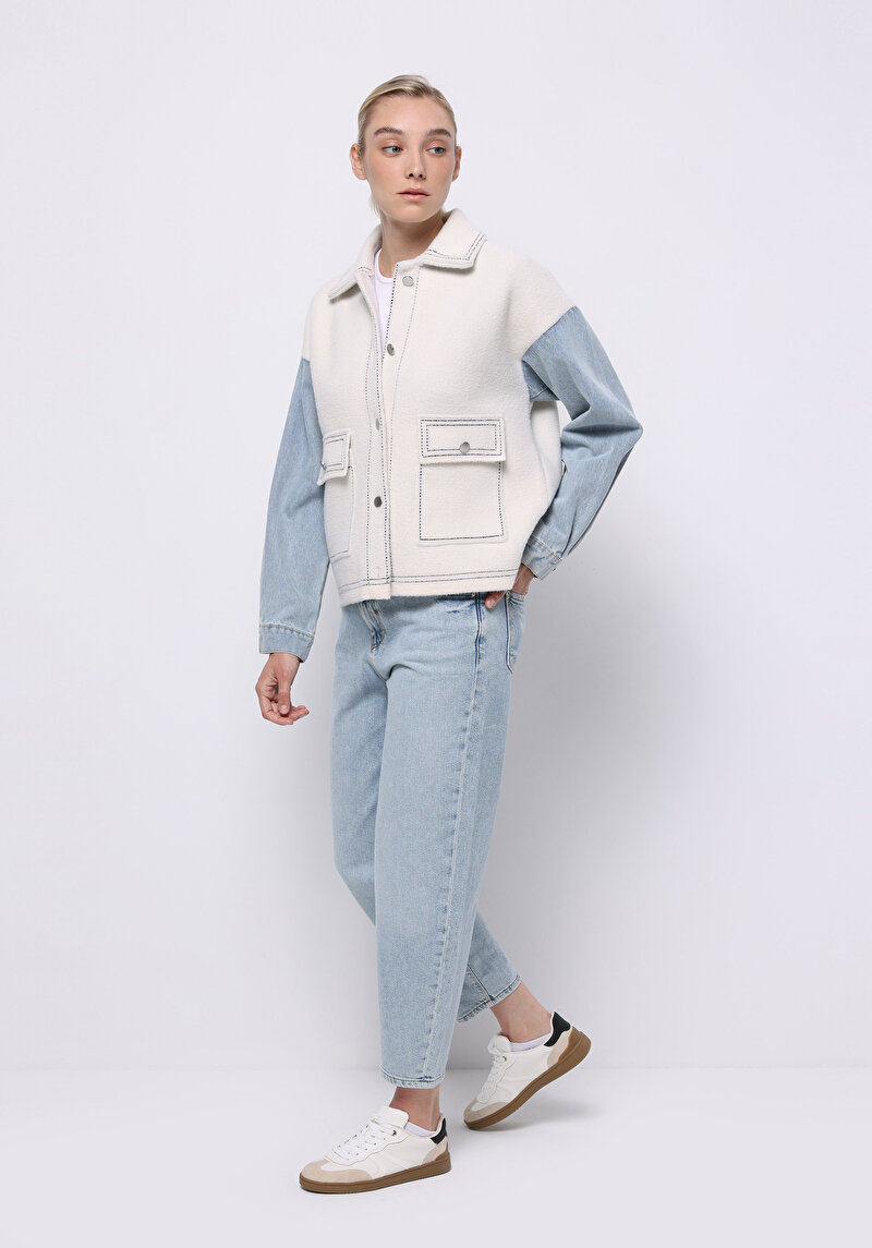 Imagine a Jacheta De Dama Alb Regular Fit Cl1076169