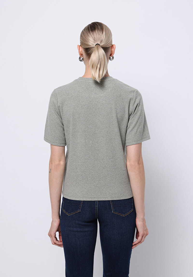 Imagine a Tricou Cu Maneca Scurta De Dama Verde Regular Fit Cl1076361