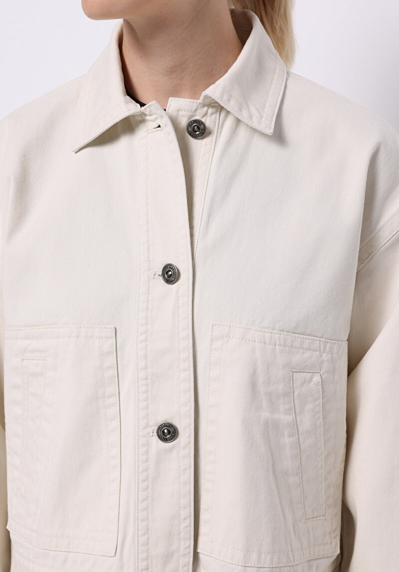 Imagine a Jacheta De Dama Ecru Regular Fit Cl1076441