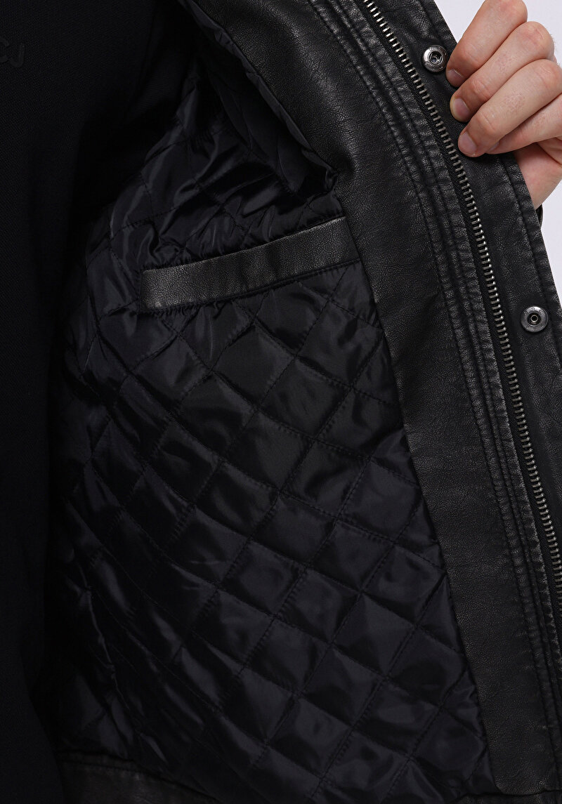 Afișați detalii pentru Jacheta De Barbati Negru Slim Fit  Cl1076178