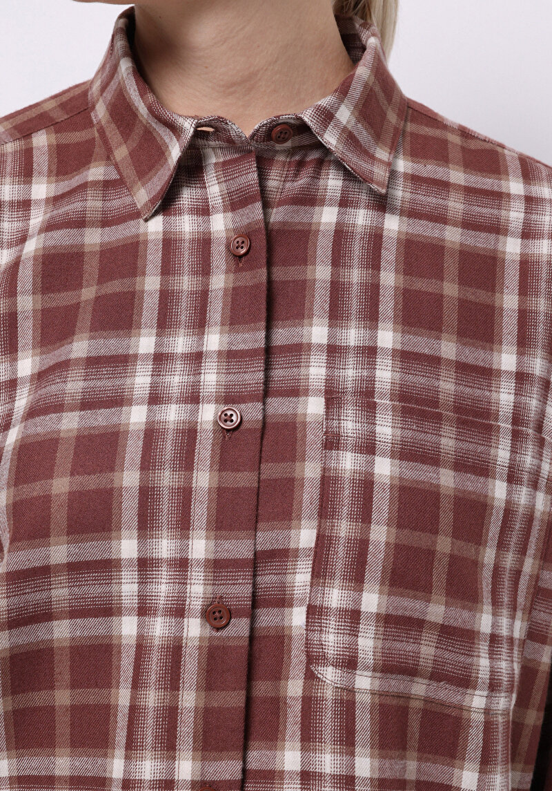 Afișați detalii pentru Camasa Cu Maneca Lunga De Dama Maro Relax Fit  Cl1070371