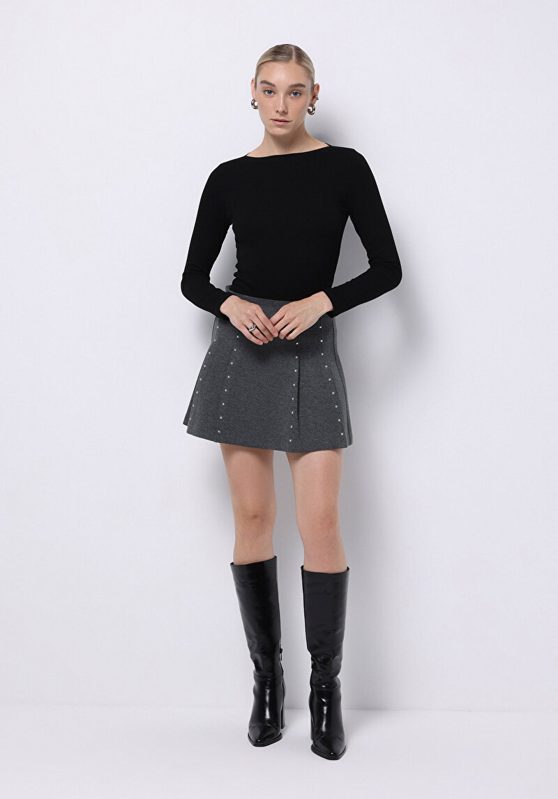 Afișați detalii pentru Fusta De Dama Antracit Regular Fit  Cl1075488