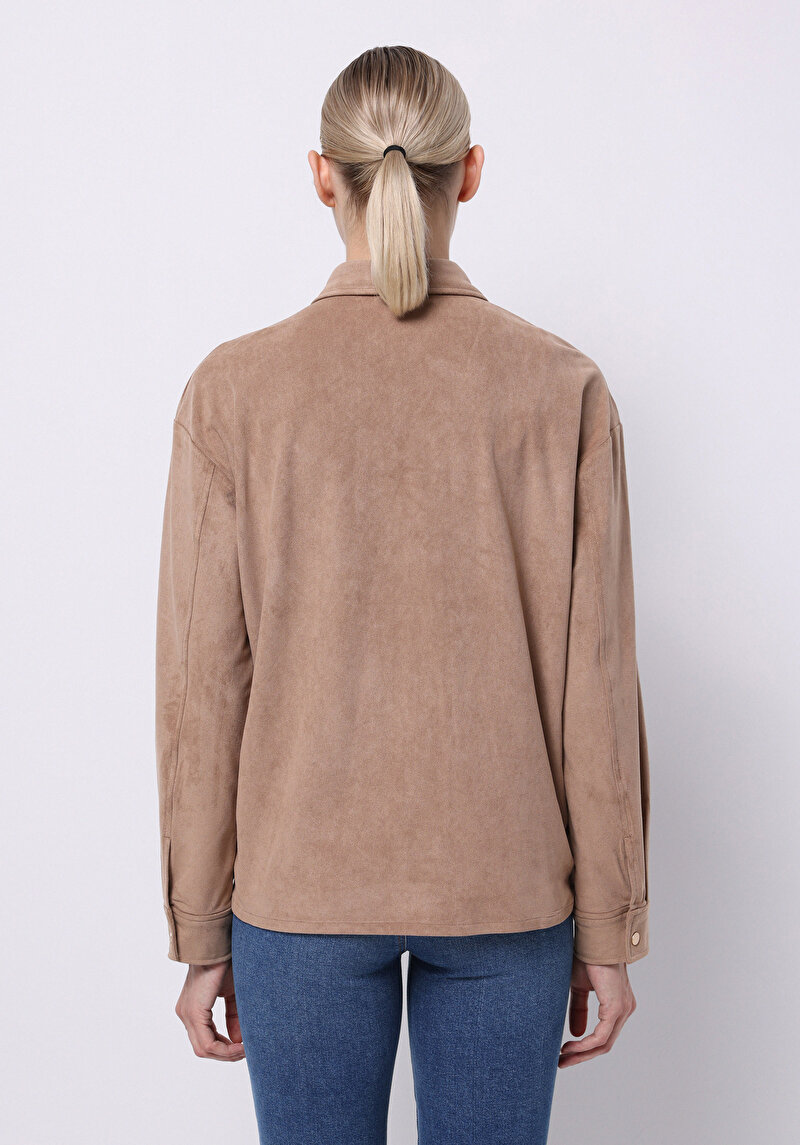 Imagine a Camasa Cu Maneca Lunga De Dama Maro Regular Fit Cl1075720