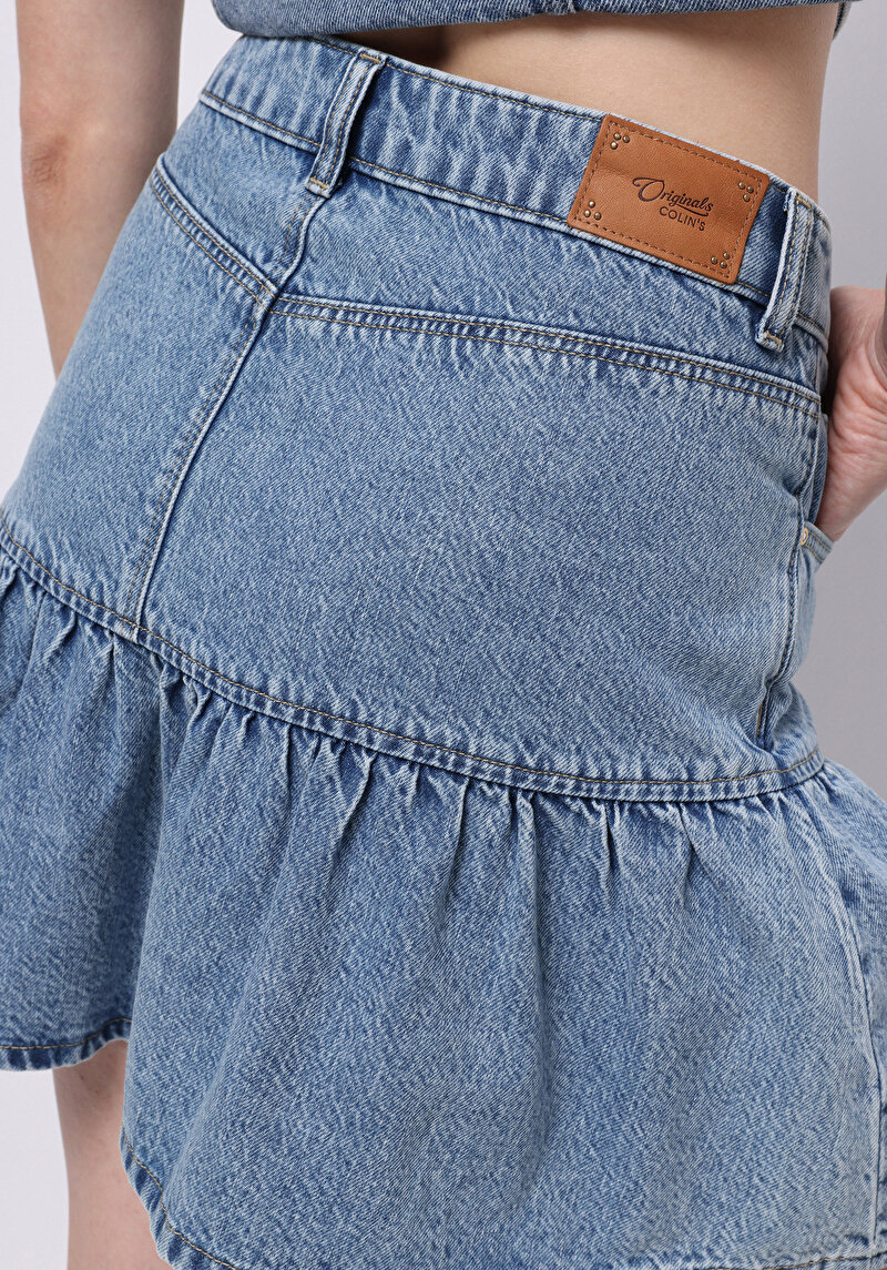 Afișați detalii pentru Fusta De Dama Albastru Slim Fit  Cl1076012