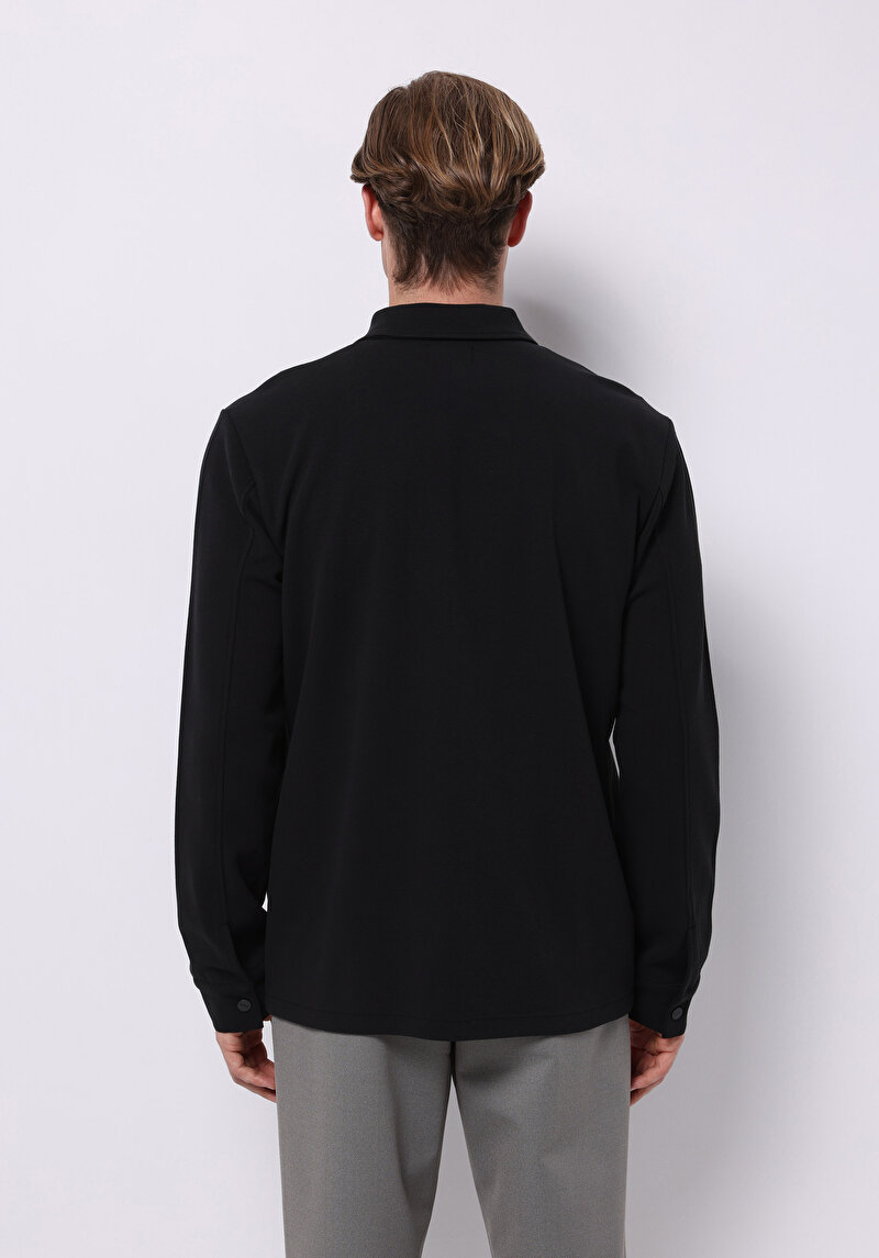 Afișați detalii pentru Jacheta De Barbati Negru Regular Fit  Cl1075313